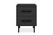 Nachtkonsole >Falun< in anthrazit 3D-Fronten in Wellenoptik - 40x55x39cm (BxHxT)