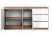 Sideboard >Lindenau< in Dekor Artisan Eiche/weiß hochglanz - 178x88x40 (BxHxT)