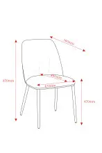 Esszimmerstuhl >Norela< (2er-Set) in anthrazit/schwarz Chenille-Optik - 47x83x56 (BxHxT)