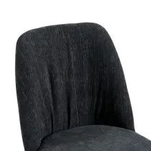 Esszimmerstuhl >Norela< (2er-Set) in anthrazit/schwarz Chenille-Optik - 47x83x56 (BxHxT)