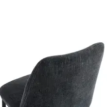 Esszimmerstuhl >Norela< (2er-Set) in anthrazit/schwarz Chenille-Optik - 47x83x56 (BxHxT)