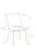 Esszimmerstuhl >Norela< (2er-Set) in anthrazit/schwarz Chenille-Optik - 47x83x56 (BxHxT)