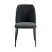 Esszimmerstuhl >Norela< (2er-Set) in anthrazit/schwarz Chenille-Optik - 47x83x56 (BxHxT)