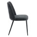 Esszimmerstuhl >Norela< (2er-Set) in anthrazit/schwarz Chenille-Optik - 47x83x56 (BxHxT)