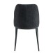Esszimmerstuhl >Norela< (2er-Set) in anthrazit/schwarz Chenille-Optik - 47x83x56 (BxHxT)