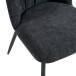 Esszimmerstuhl >Norela< (2er-Set) in anthrazit/schwarz Chenille-Optik - 47x83x56 (BxHxT)