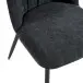Esszimmerstuhl >Norela< (2er-Set) in anthrazit/schwarz Chenille-Optik - 47x83x56 (BxHxT)