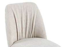 Esszimmerstuhl >Norela< (2er-Set) in creme/schwarz Chenille-Optik - 47x83x56 (BxHxT)