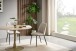 Esszimmerstuhl >Norela< (2er-Set) in creme/schwarz Chenille-Optik - 47x83x56 (BxHxT)