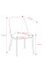 Esszimmerstuhl >Norela< (2er-Set) in creme/schwarz Chenille-Optik - 47x83x56 (BxHxT)