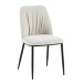 Esszimmerstuhl >Norela< (2er-Set) in creme/schwarz Chenille-Optik - 47x83x56 (BxHxT)