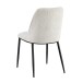 Esszimmerstuhl >Norela< (2er-Set) in creme/schwarz Chenille-Optik - 47x83x56 (BxHxT)