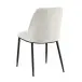 Esszimmerstuhl >Norela< (2er-Set) in creme/schwarz Chenille-Optik - 47x83x56 (BxHxT)