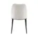 Esszimmerstuhl >Norela< (2er-Set) in creme/schwarz Chenille-Optik - 47x83x56 (BxHxT)
