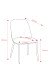 Esszimmerstuhl >Norela< (2er-Set) in creme/schwarz Chenille-Optik - 47x83x56 (BxHxT)