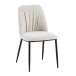 Esszimmerstuhl >Norela< (2er-Set) in creme/schwarz Chenille-Optik - 47x83x56 (BxHxT)