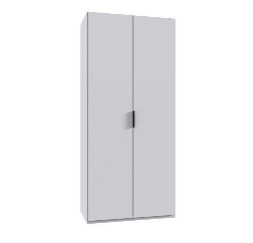 Falttürenschrank >OXFORD< in WEISS - 100x236x58cm (BxHxT)