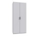 Falttürenschrank >OXFORD< in WEISS - 100x236x58cm (BxHxT)