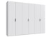 Falttürenschrank >OXFORD< in WEISS - 300x236x58cm (BxHxT)