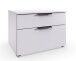 Nachtkommode >OXFORD< in WEISS - 54x39x41cm (BxHxT)