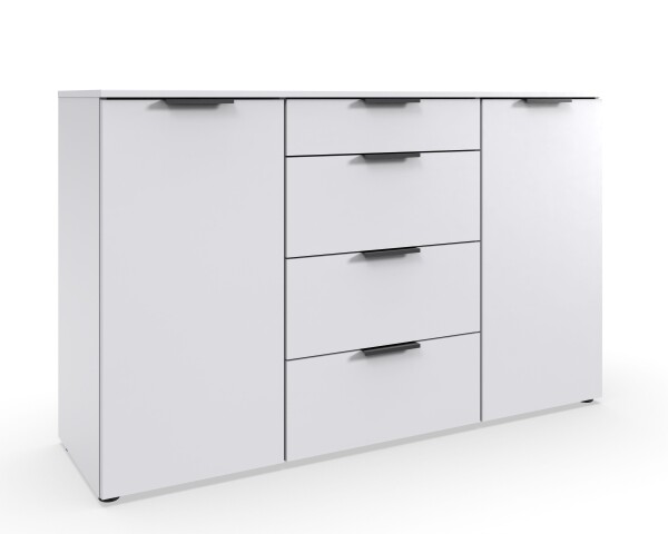 Sideboard >OXFORD< in WEISS - 135x84x41cm (BxHxT)