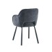 Esszimmerstuhl >Lomvik< (2er-Set) in anthrazit/schwarz Chenille-Optik - 58x87x60 (BxHxT)
