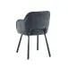 Esszimmerstuhl >Lomvik< (2er-Set) in anthrazit/schwarz Chenille-Optik - 58x87x60 (BxHxT)