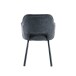 Esszimmerstuhl >Lomvik< (2er-Set) in anthrazit/schwarz Chenille-Optik - 58x87x60 (BxHxT)