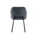 Esszimmerstuhl >Lomvik< (2er-Set) in anthrazit/schwarz Chenille-Optik - 58x87x60 (BxHxT)