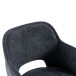 Esszimmerstuhl >Lomvik< (2er-Set) in anthrazit/schwarz Chenille-Optik - 58x87x60 (BxHxT)