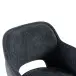 Esszimmerstuhl >Lomvik< (2er-Set) in anthrazit/schwarz Chenille-Optik - 58x87x60 (BxHxT)
