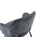 Esszimmerstuhl >Lomvik< (2er-Set) in anthrazit/schwarz Chenille-Optik - 58x87x60 (BxHxT)