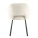 Esszimmerstuhl >Lomvik< (2er-Set) in creme/schwarz Chenille-Optik - 58x87x60 (BxHxT)