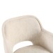 Esszimmerstuhl >Lomvik< (2er-Set) in creme/schwarz Chenille-Optik - 58x87x60 (BxHxT)