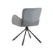 Armlehnstuhl >Molivo< (2er-Set) in anthrazit/schwarz Chenille-Optik - 58x84x64 (BxHxT)