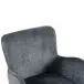 Armlehnstuhl >Molivo< (2er-Set) in anthrazit/schwarz Chenille-Optik - 58x84x64 (BxHxT)