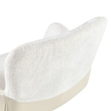 Armlehnstuhl >Molivo< (2er-Set) in creme/schwarz Chenille-Optik - 58x84x64 (BxHxT)