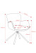 Armlehnstuhl >Molivo< (2er-Set) in creme/schwarz Chenille-Optik - 58x84x64 (BxHxT)