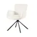 Armlehnstuhl >Molivo< (2er-Set) in creme/schwarz Chenille-Optik - 58x84x64 (BxHxT)