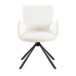 Armlehnstuhl >Molivo< (2er-Set) in creme/schwarz Chenille-Optik - 58x84x64 (BxHxT)