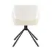 Armlehnstuhl >Molivo< (2er-Set) in creme/schwarz Chenille-Optik - 58x84x64 (BxHxT)