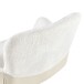 Armlehnstuhl >Molivo< (2er-Set) in creme/schwarz Chenille-Optik - 58x84x64 (BxHxT)
