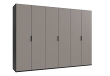 Falttürenschrank >OXFORD< in Saharagrau,...