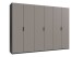 Falttürenschrank >OXFORD< in Saharagrau, Grafit - 300x216x58cm (BxHxT)