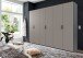 Falttürenschrank >OXFORD< in Saharagrau, Grafit - 300x216x58cm (BxHxT)