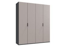 Falttürenschrank >OXFORD< in Saharagrau,...