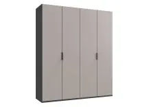 Falttürenschrank >OXFORD< in Saharagrau,...