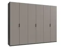 Falttürenschrank >OXFORD< in Saharagrau,...