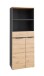 Aktenschrank >Memphis< in Artisan Eiche Dekor / Graphit - 75x197x38 (BxHxT)