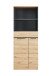 Aktenschrank >Memphis< in Artisan Eiche Dekor / Graphit - 75x197x38 (BxHxT)
